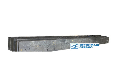 Нож 2450х20х180 сталь65Г, прямой, круглые отверстия (приварной под зубья)