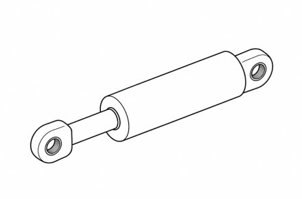 Гидроцилиндр поворота отвала ГЦ-90-34538 лев. (50х32х385х625)